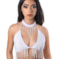 Hand Stitched Sequin Bra Top in Techno Doll - 30% OFF